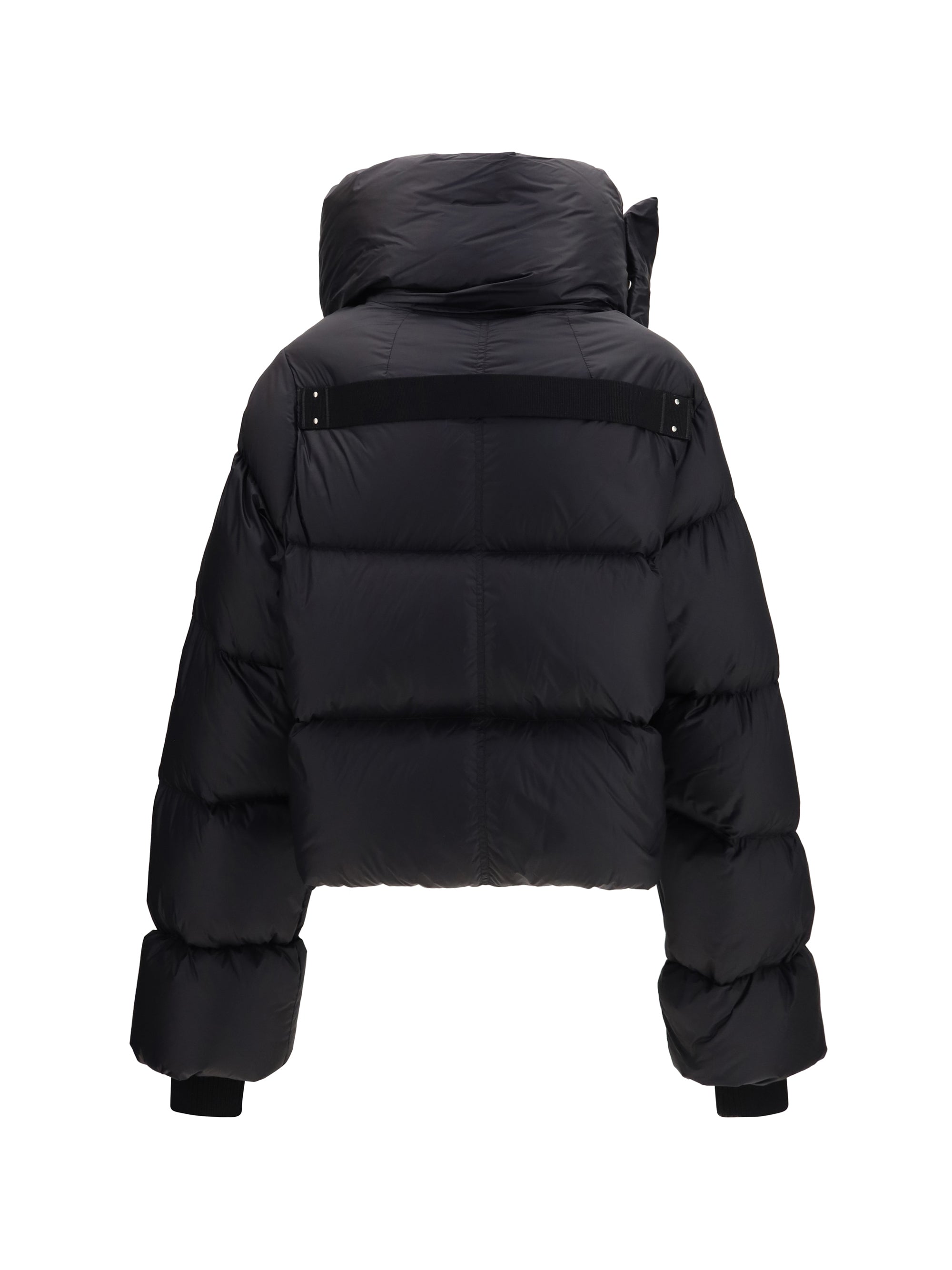 padded funnel neck jacket