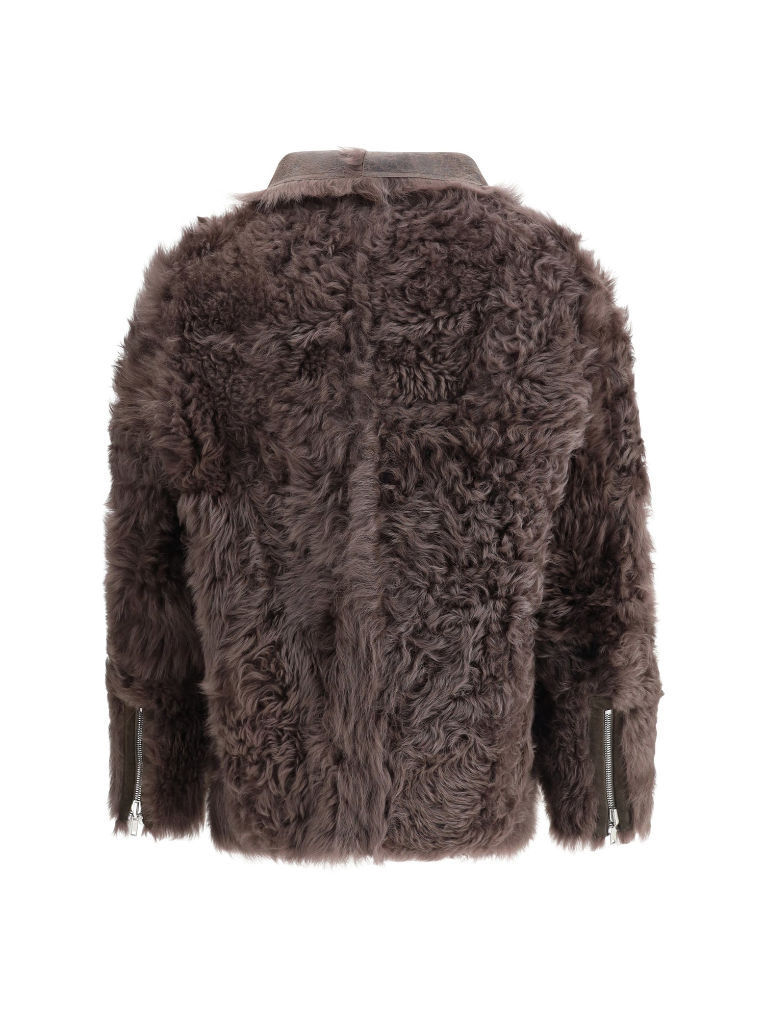 RICK OWENS 42 exploder shearling jacket 