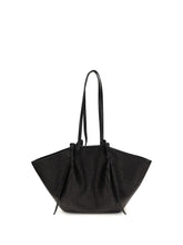 YUZEFI OS large raffia mochi shoulder bag