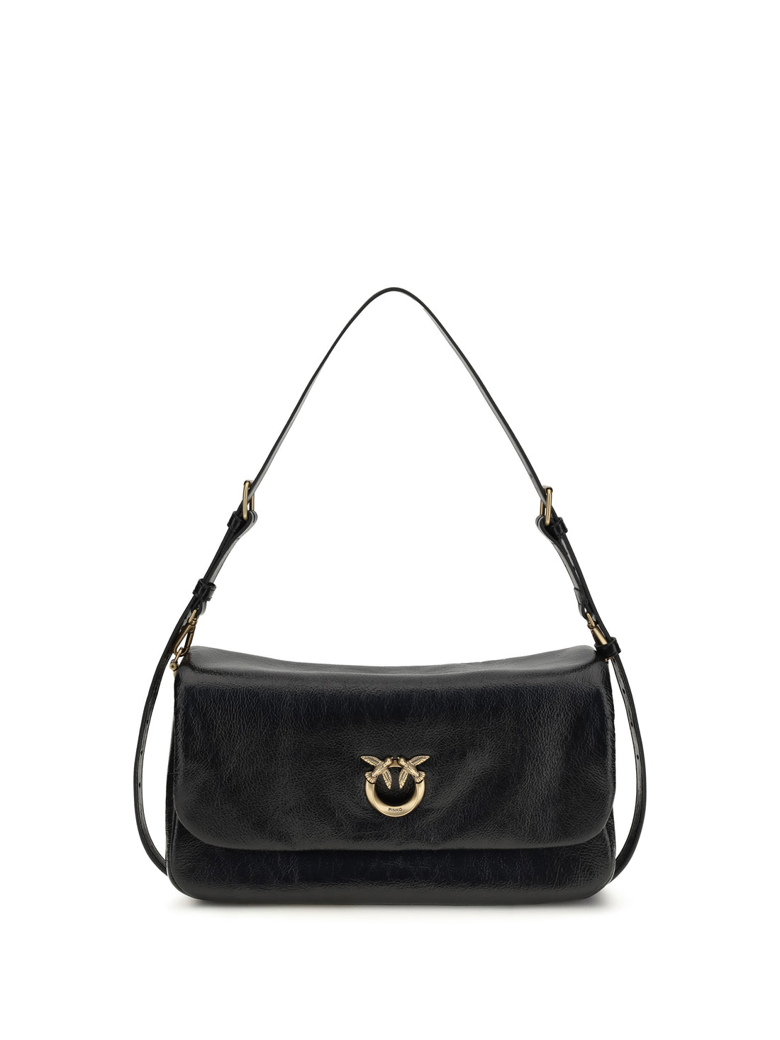 PINKO OS love click soft horizontal shoulder bag