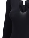 v-neck bodysuit