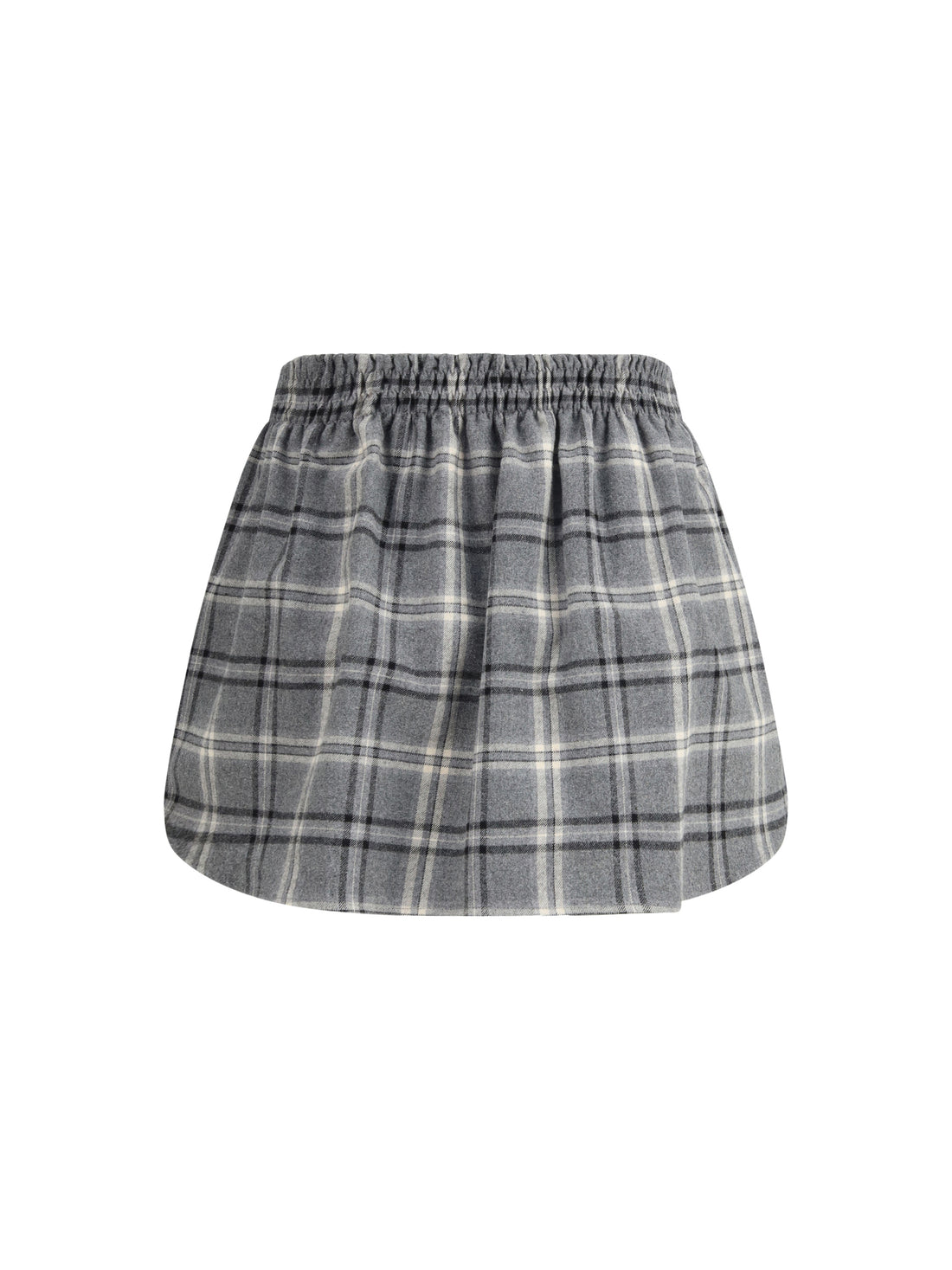 MIU MIU 38 check flannel miniskirt 