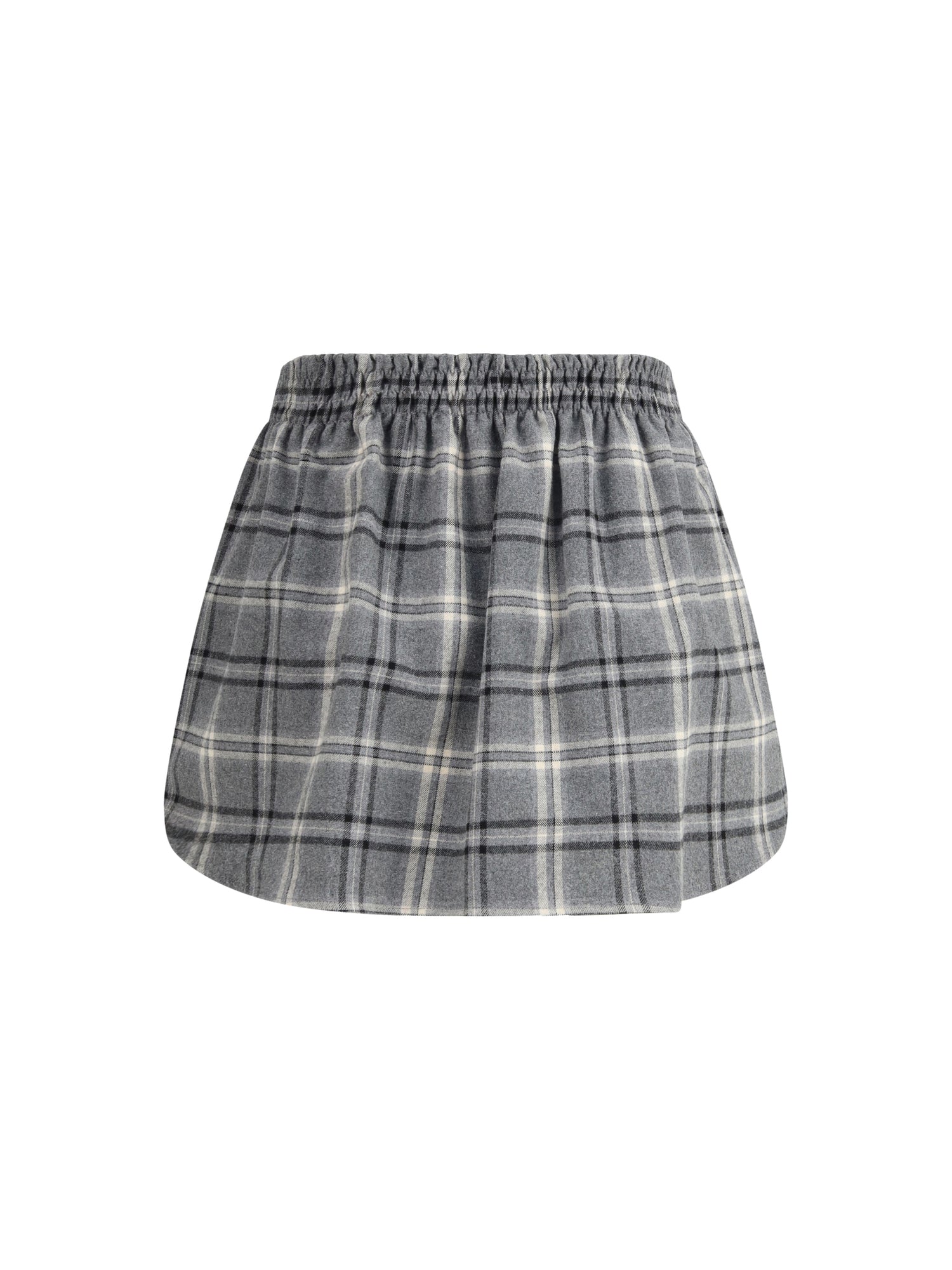 MIU MIU 38 check flannel miniskirt 