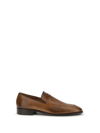 leather loafers