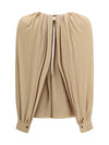 open-back blouse