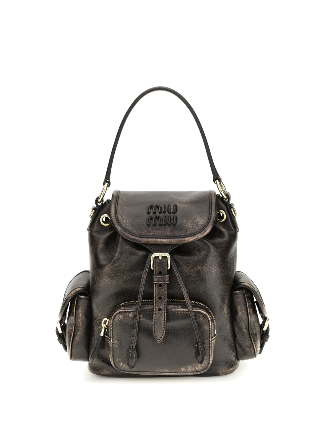 MIU MIU OS medium leather backpack