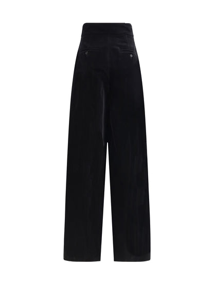 MAX MARA 38 velvet wide leg pants