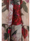 long silk dress with scarf detail