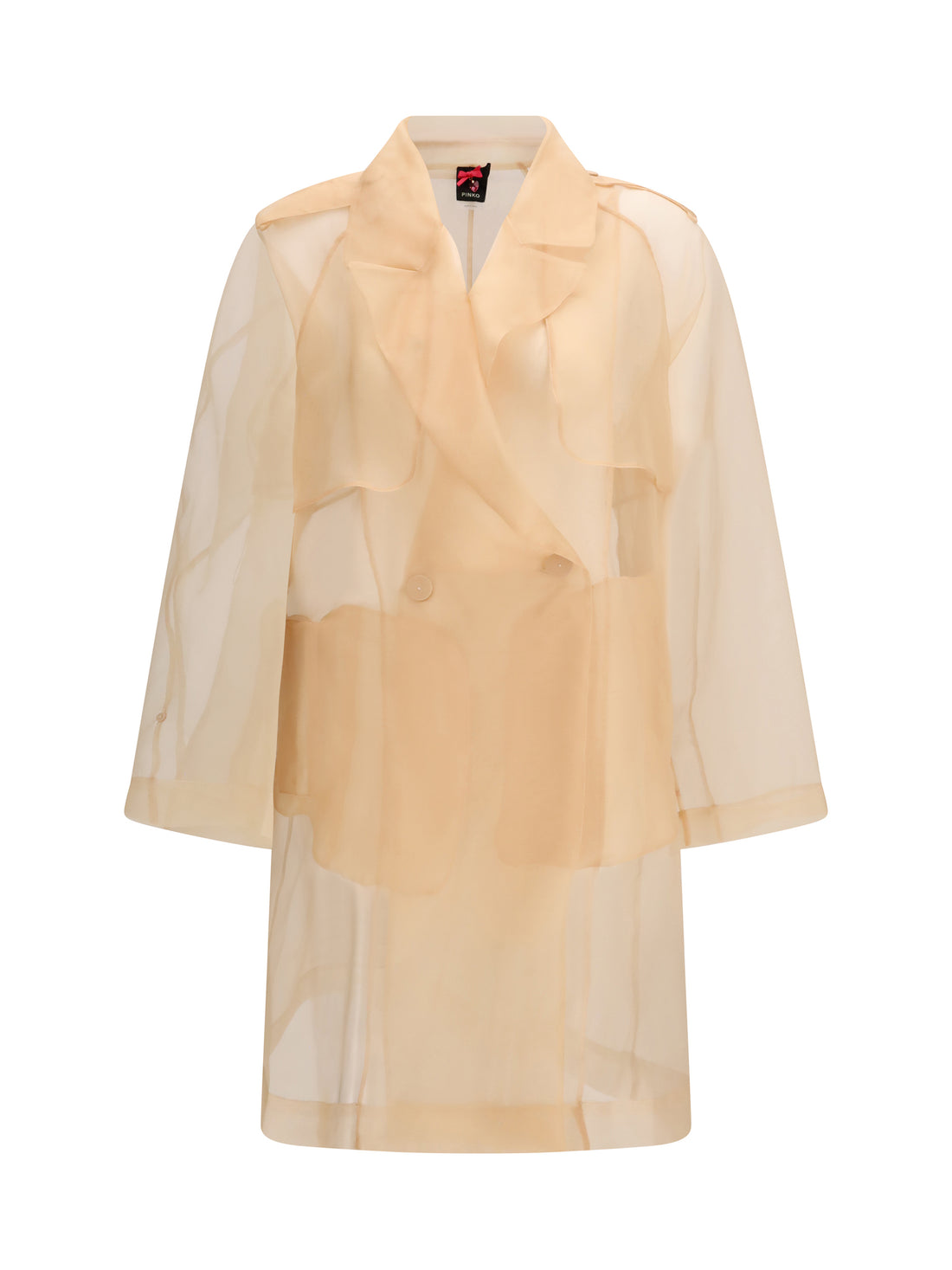 PINKO 38 silk trench coat
