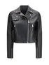 PINKO 40 leather biker jacket 