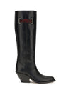 azelan over-the-knee leather boots