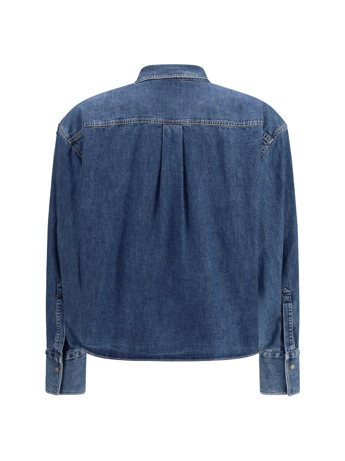 BRUNELLO CUCINELLI M denim shirt with jewel details