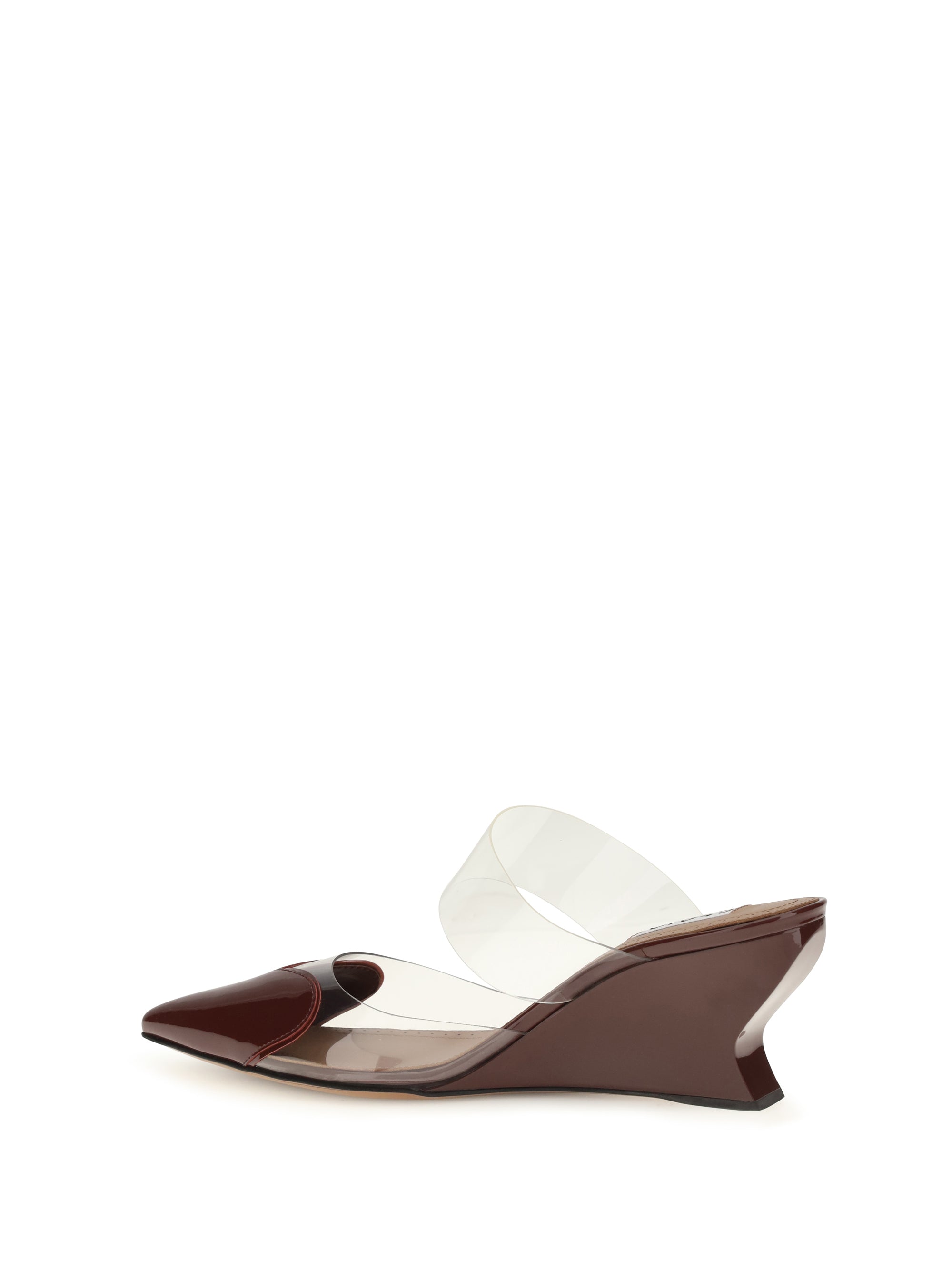 le coeur patent leather mules