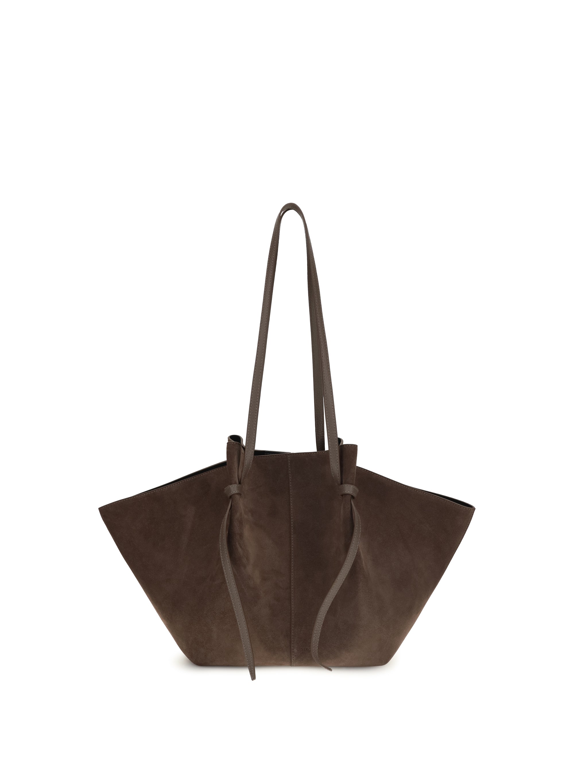 mochi large suede shoulder bag