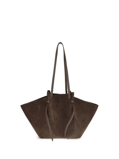 mochi large suede shoulder bag