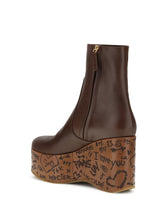 CHLOÉ 40 maxime wedge ankle boots