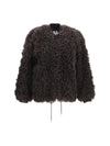 teddy-effect faux fur jacket