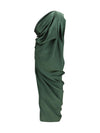 draped midi dress