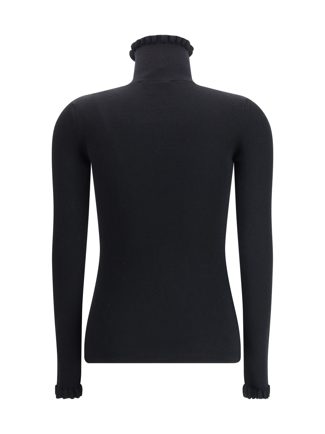 VALENTINO L wool sweater with ruffled collar