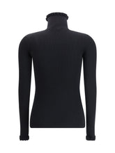 VALENTINO L wool sweater with ruffled collar