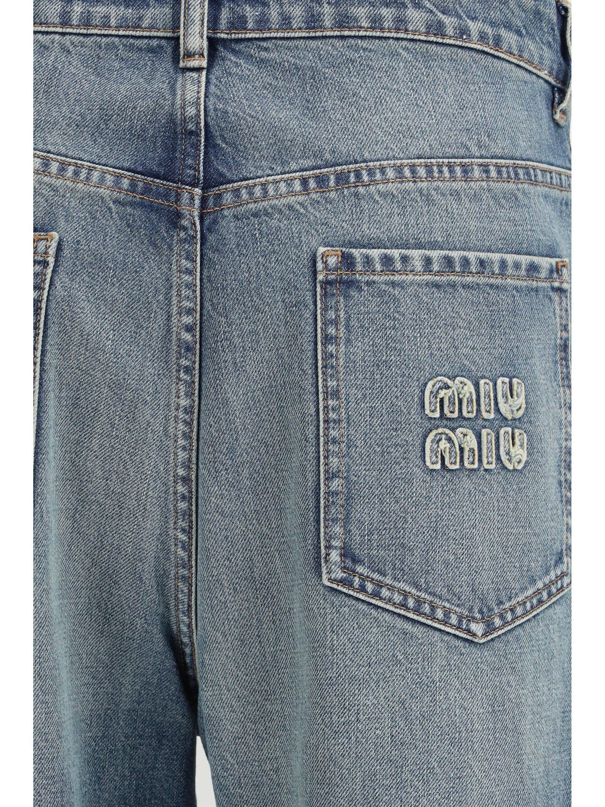 regular-fit denim jeans
