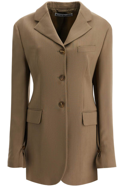 tailored wool blend jacket for men