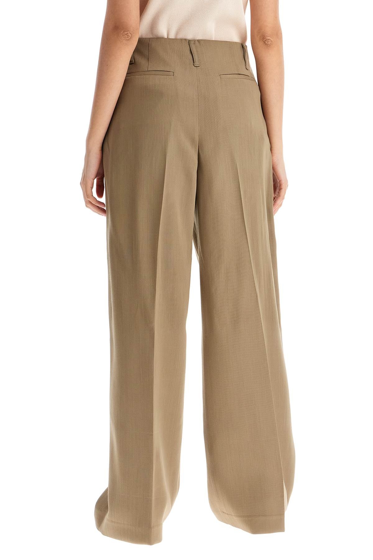 tailored wool blend trousers