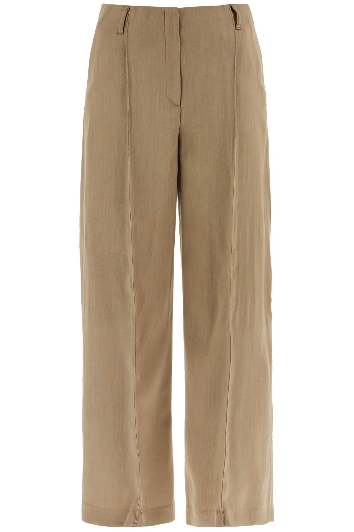 tailored wool blend trousers