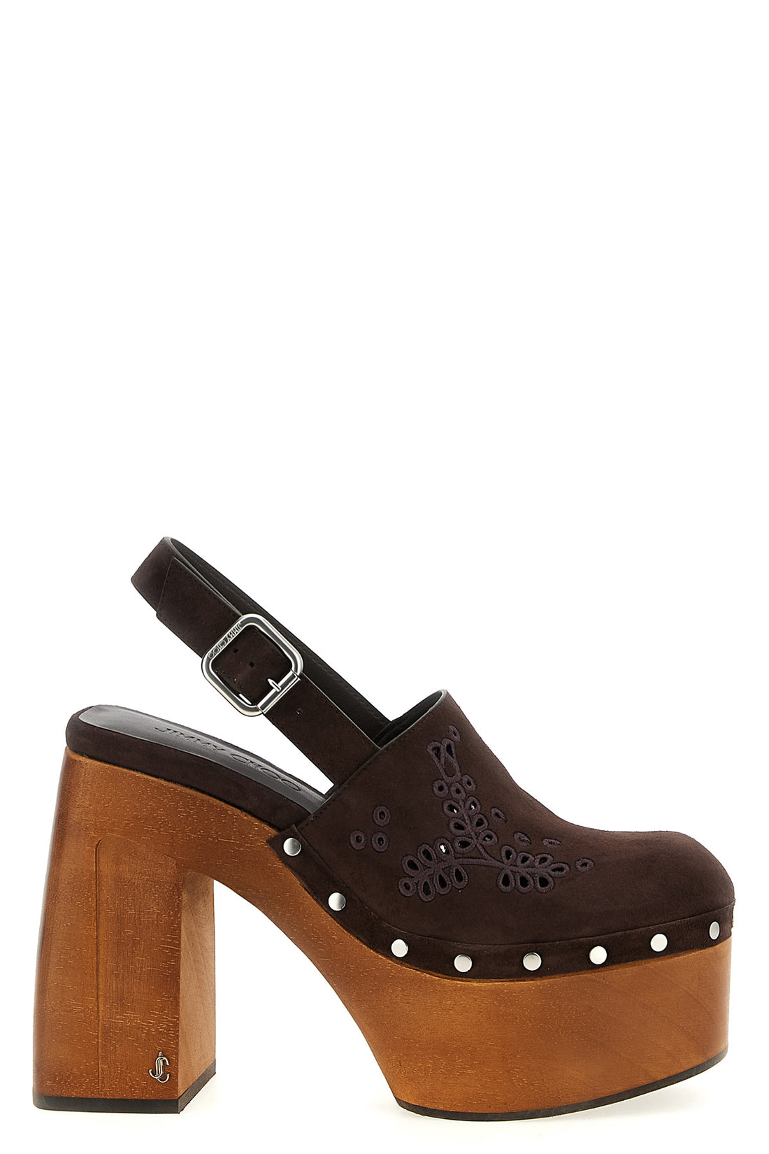 JIMMY CHOO 38.5 alida suede clog