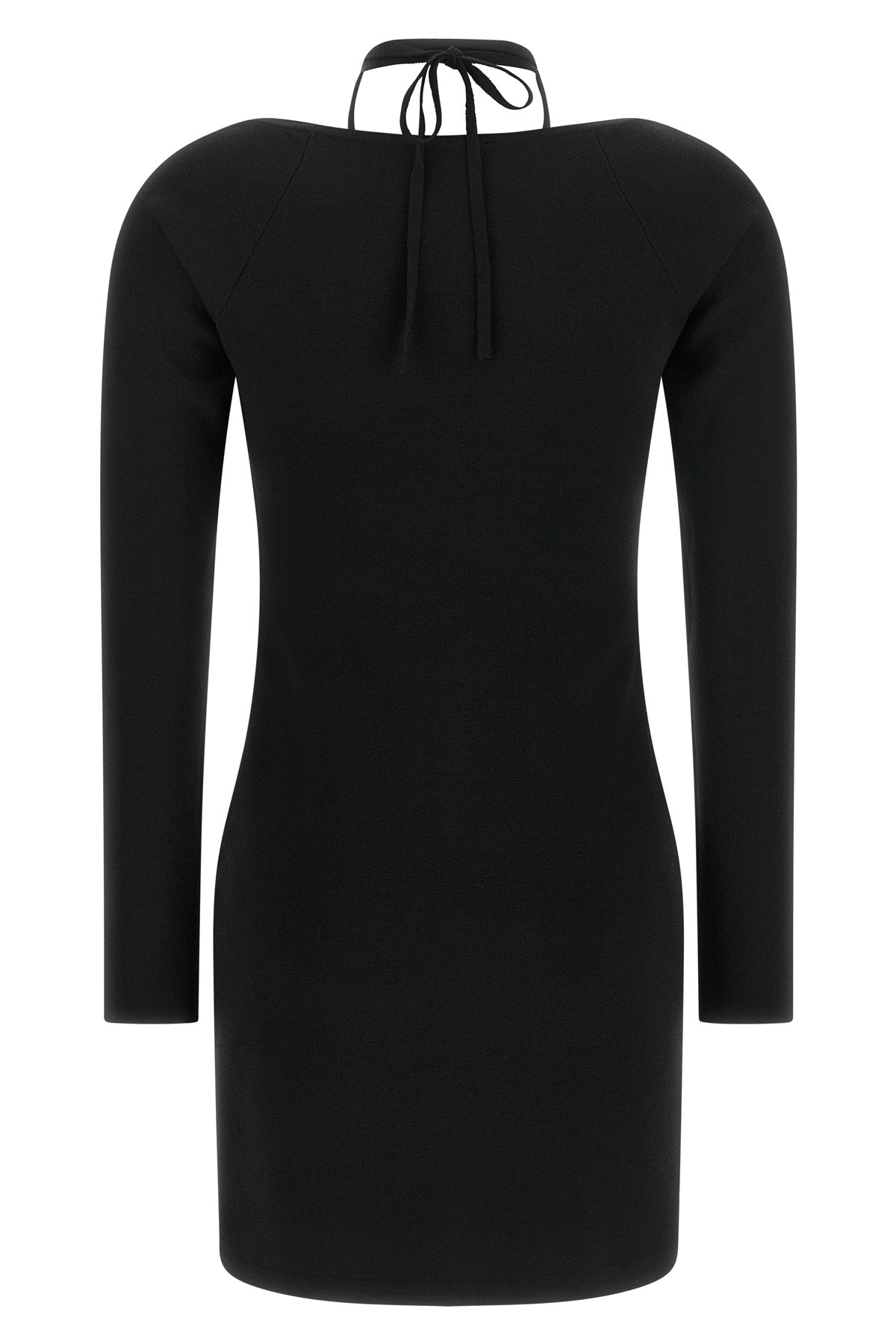 elisabetta franchi mini dress redefines the female silhouette through bold geome