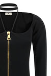 elisabetta franchi mini dress redefines the female silhouette through bold geome