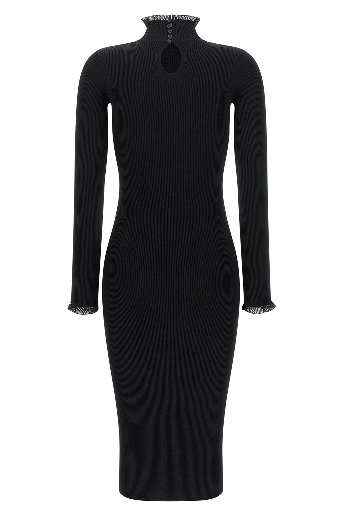 ELISABETTA FRANCHI 44 the elisabetta franchi midi dress defines the silhouette through a rigorous ribb
