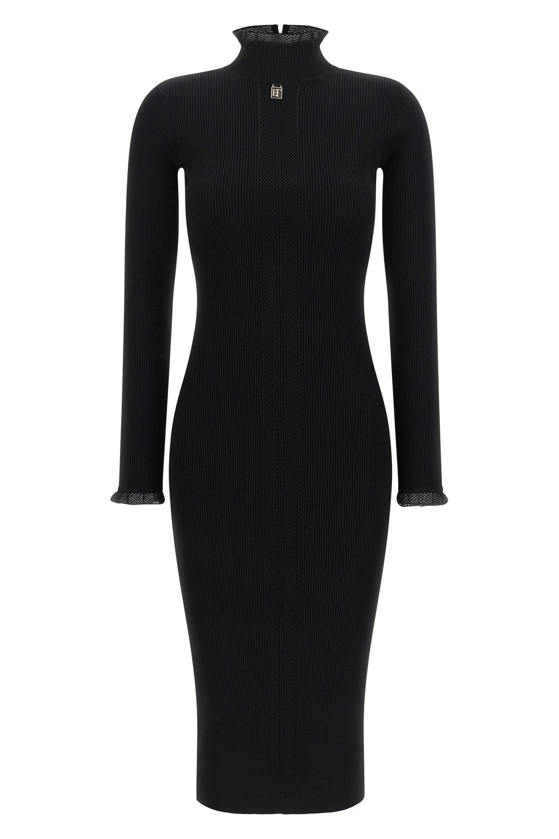 ELISABETTA FRANCHI 44 the elisabetta franchi midi dress defines the silhouette through a rigorous ribb