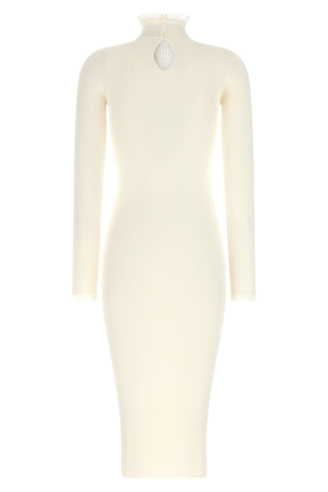 ELISABETTA FRANCHI 44 the elisabetta franchi midi dress redefines the silhouette through rigorous ribb