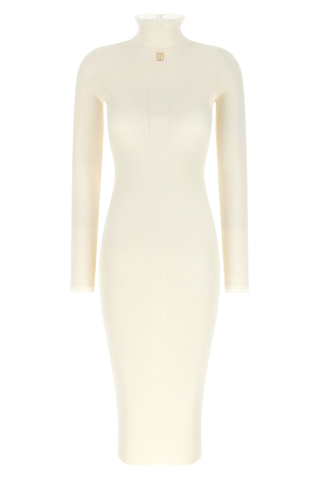 ELISABETTA FRANCHI 44 the elisabetta franchi midi dress redefines the silhouette through rigorous ribb