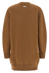 the elisabetta franchi knitted dress is distinguished by an oversized silhouette