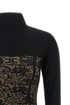 elisabetta franchi mini dress defines the silhouette through a sophisticated str
