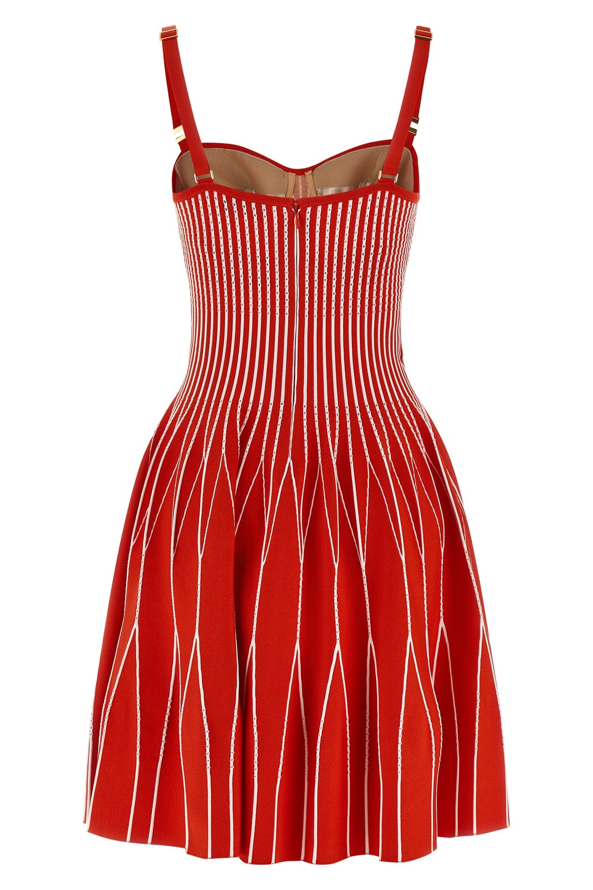 two-tone knit mini dress