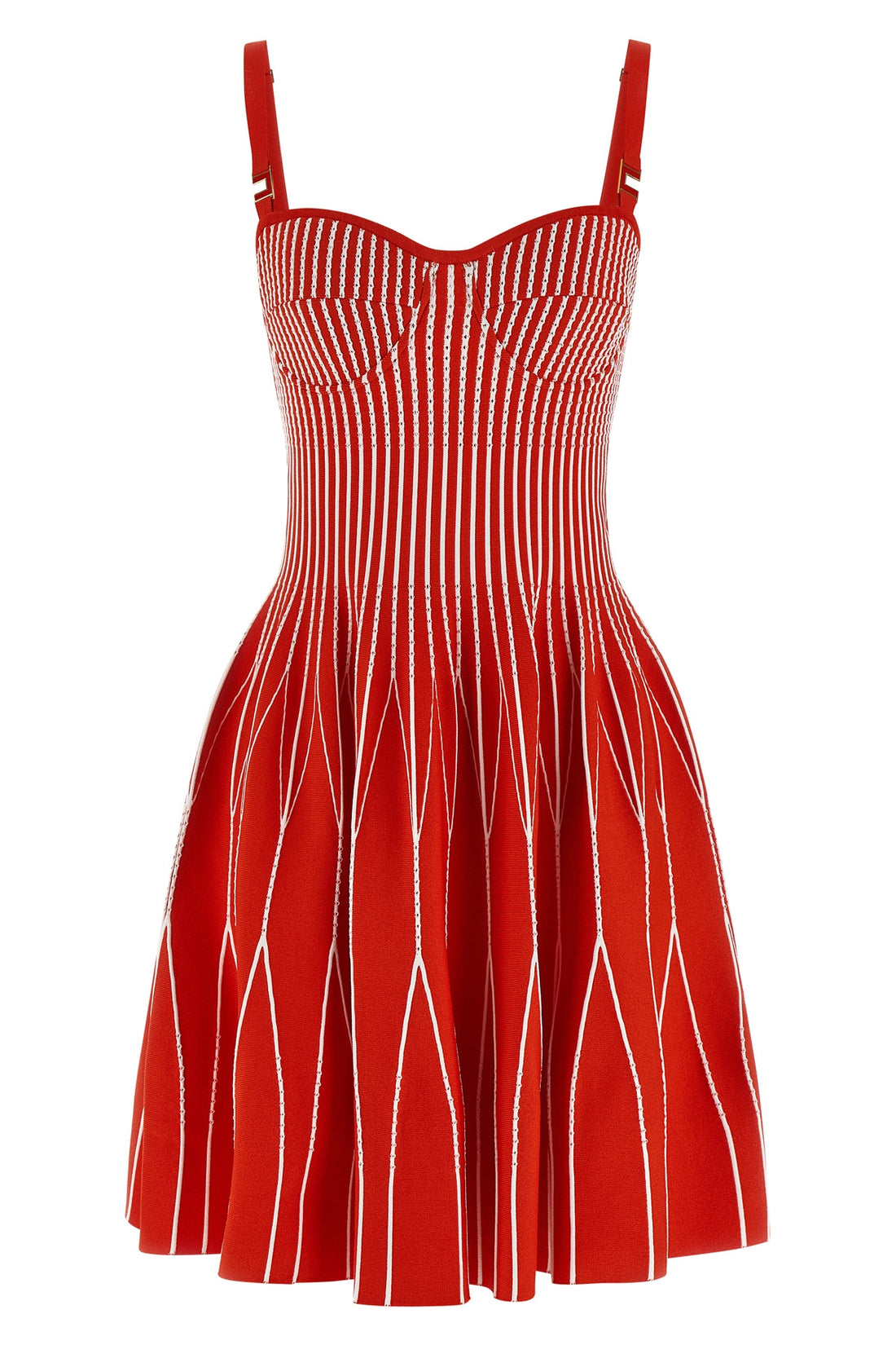 ELISABETTA FRANCHI 38 two-tone knit mini dress