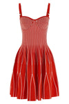 two-tone knit mini dress