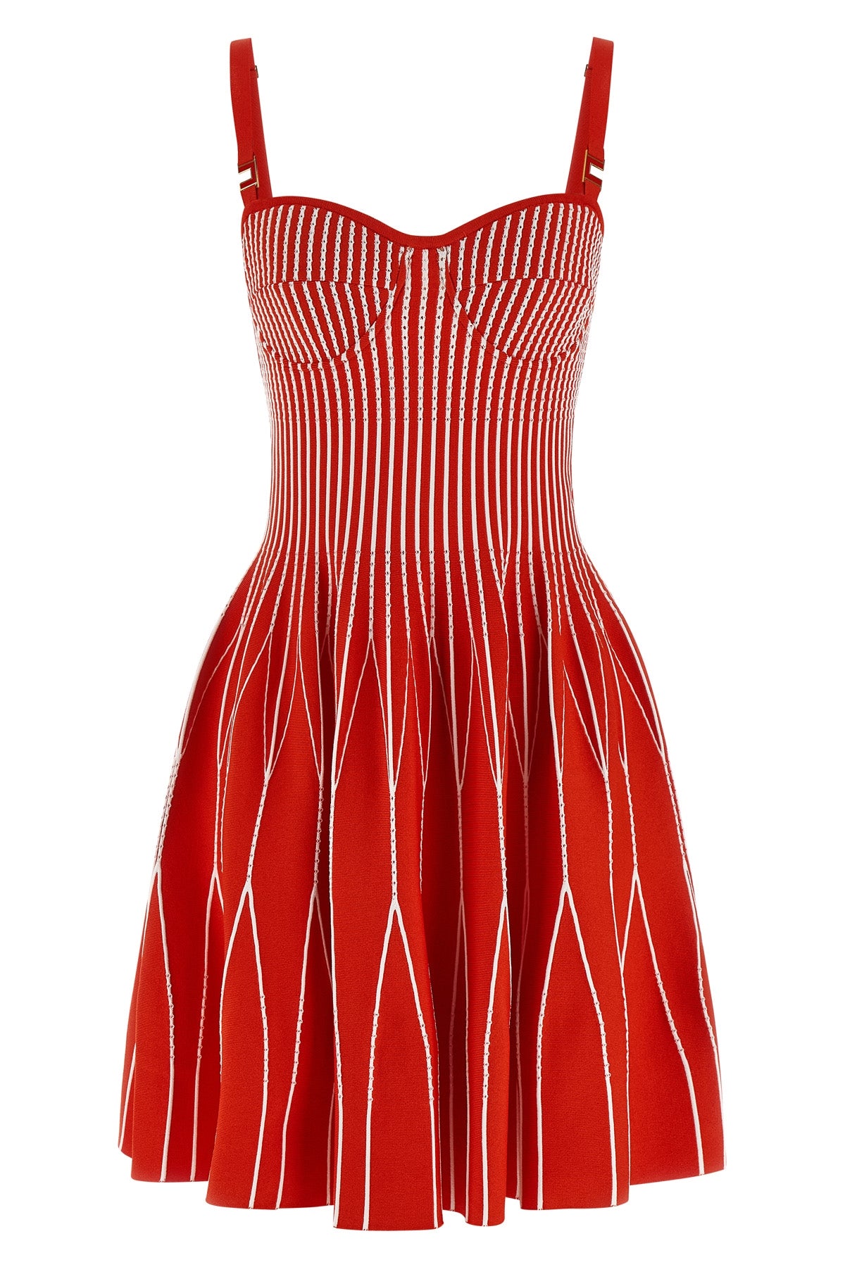 two-tone knit mini dress