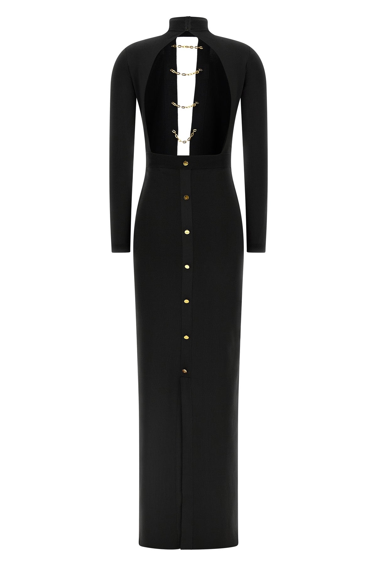 long viscose knit red carpet dress