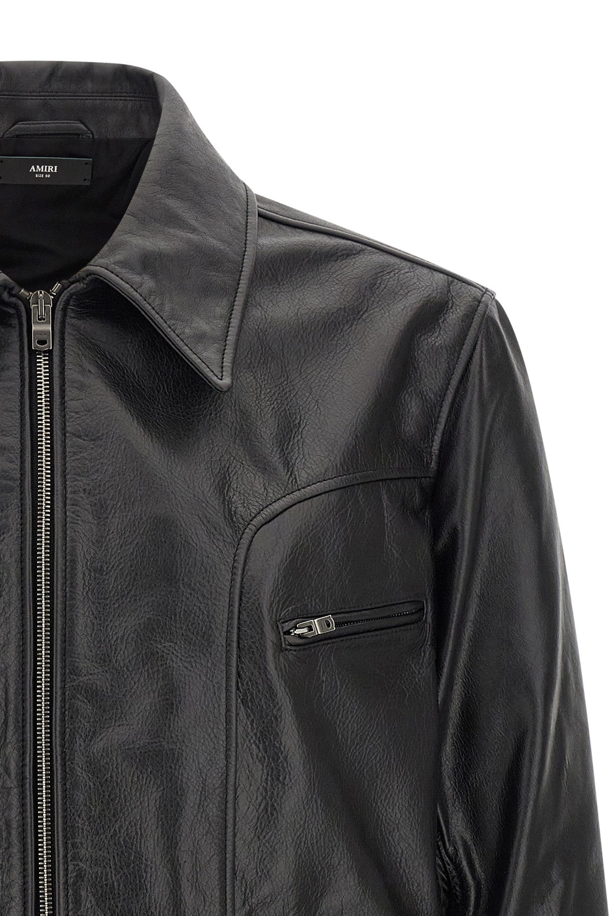 the amiri leather jacket