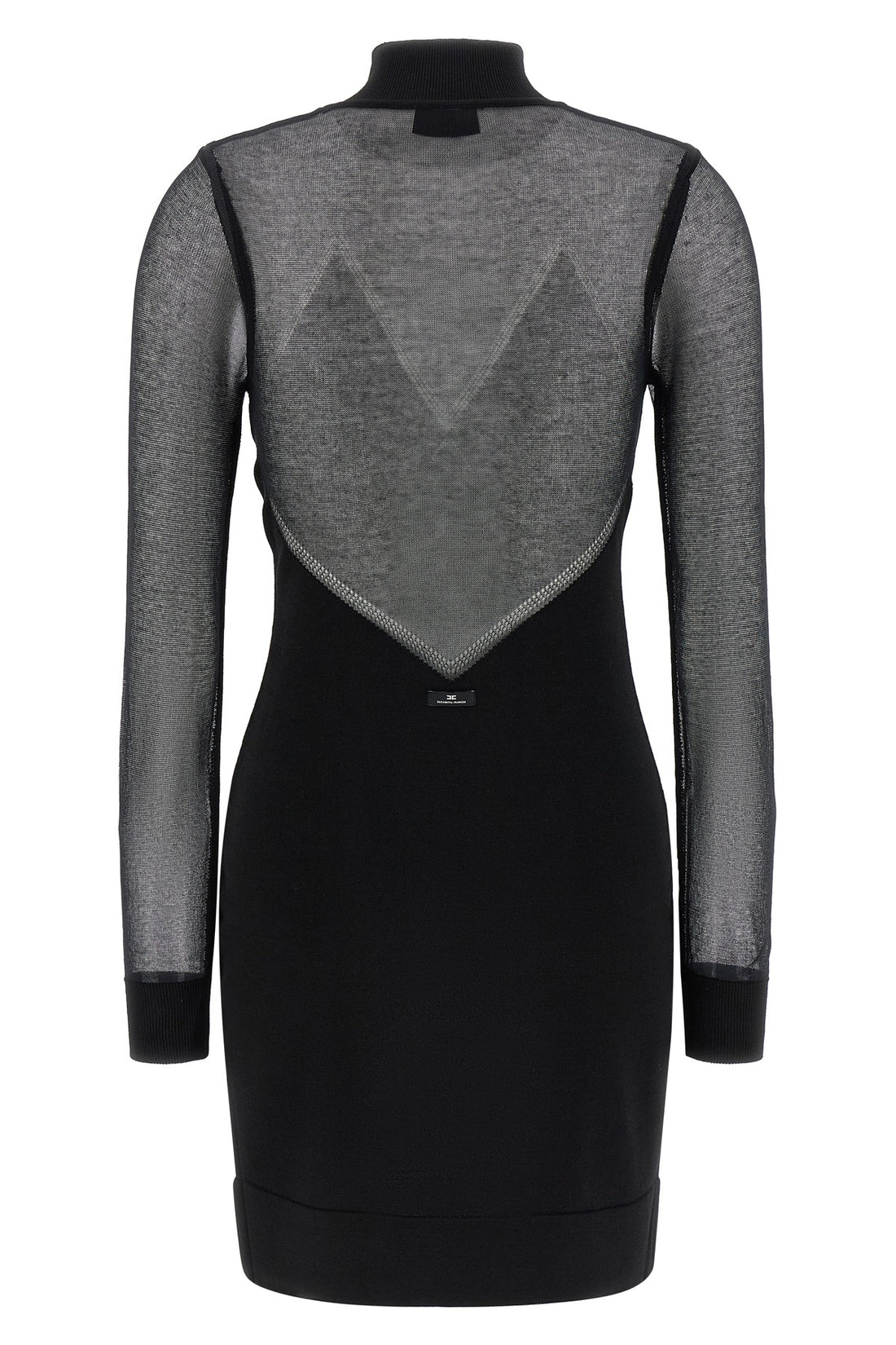 ELISABETTA FRANCHI 38 mini dress in viscose and stretch cotton blend