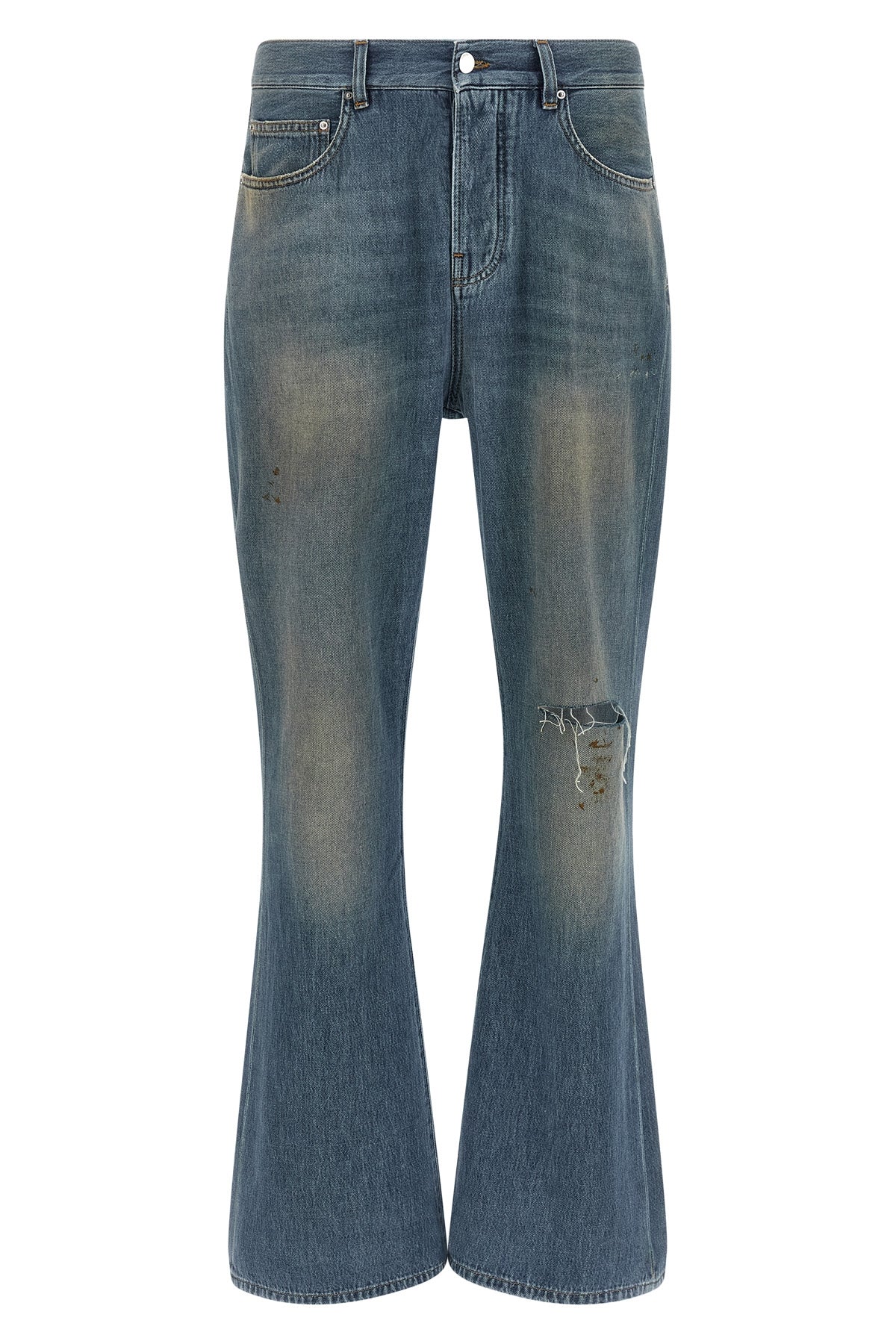 the amiri slash bootcut jeans