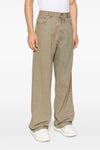 overdyed cotton denim jeans