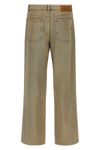 overdyed cotton denim jeans