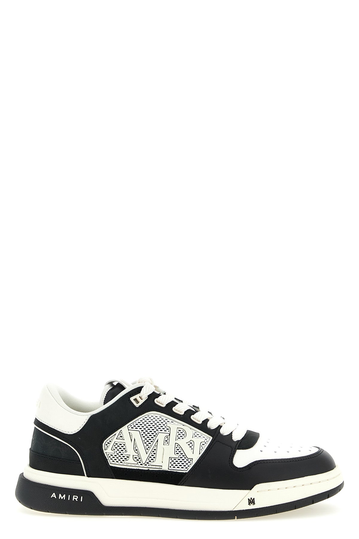 ma quad debossed classic low smooth leather sneakers