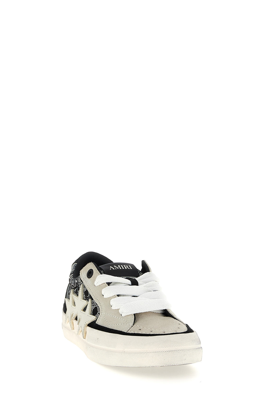 AMIRI 40 bandana sunset skate bandana and suede print leather sneakers