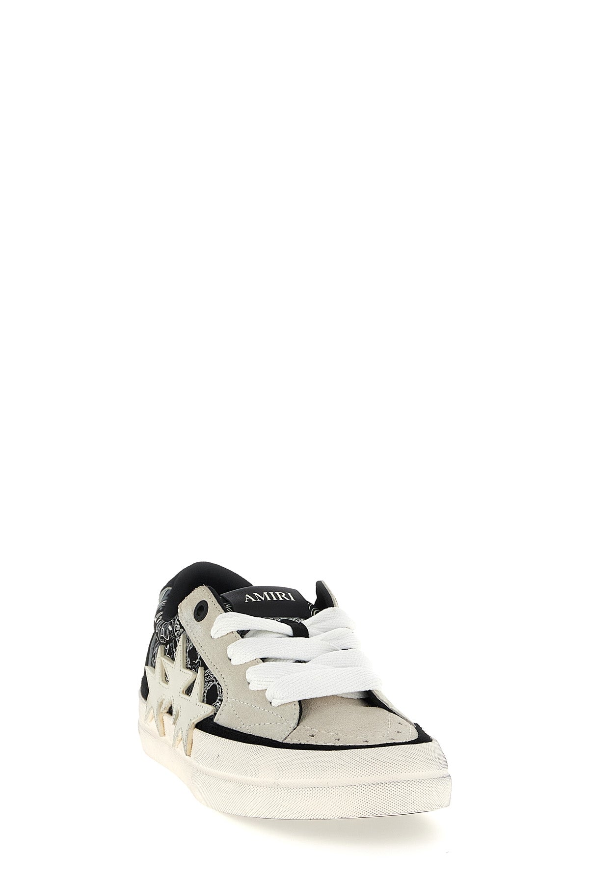 bandana sunset skate bandana and suede print leather sneakers